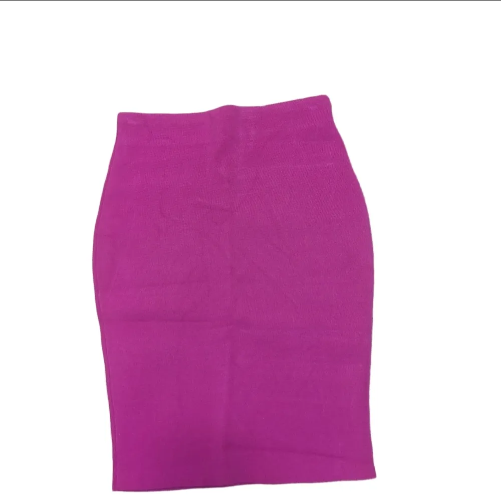 Express Body Contour Magenta Pencil Skirt Size XS - Image 2