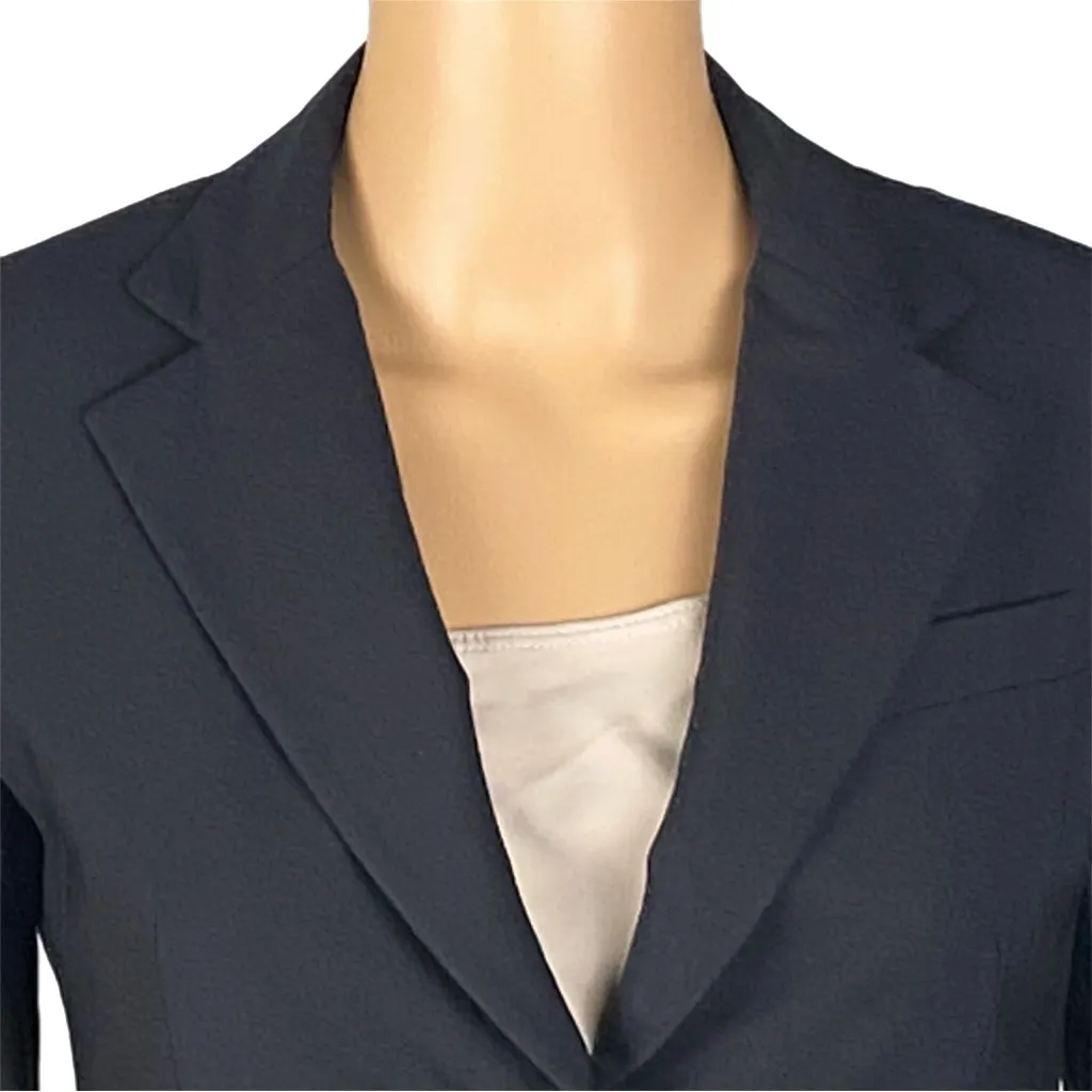THEORY Vintage black wool blend blazer with chest & 2 front welt pockets Size 0 - Image 3