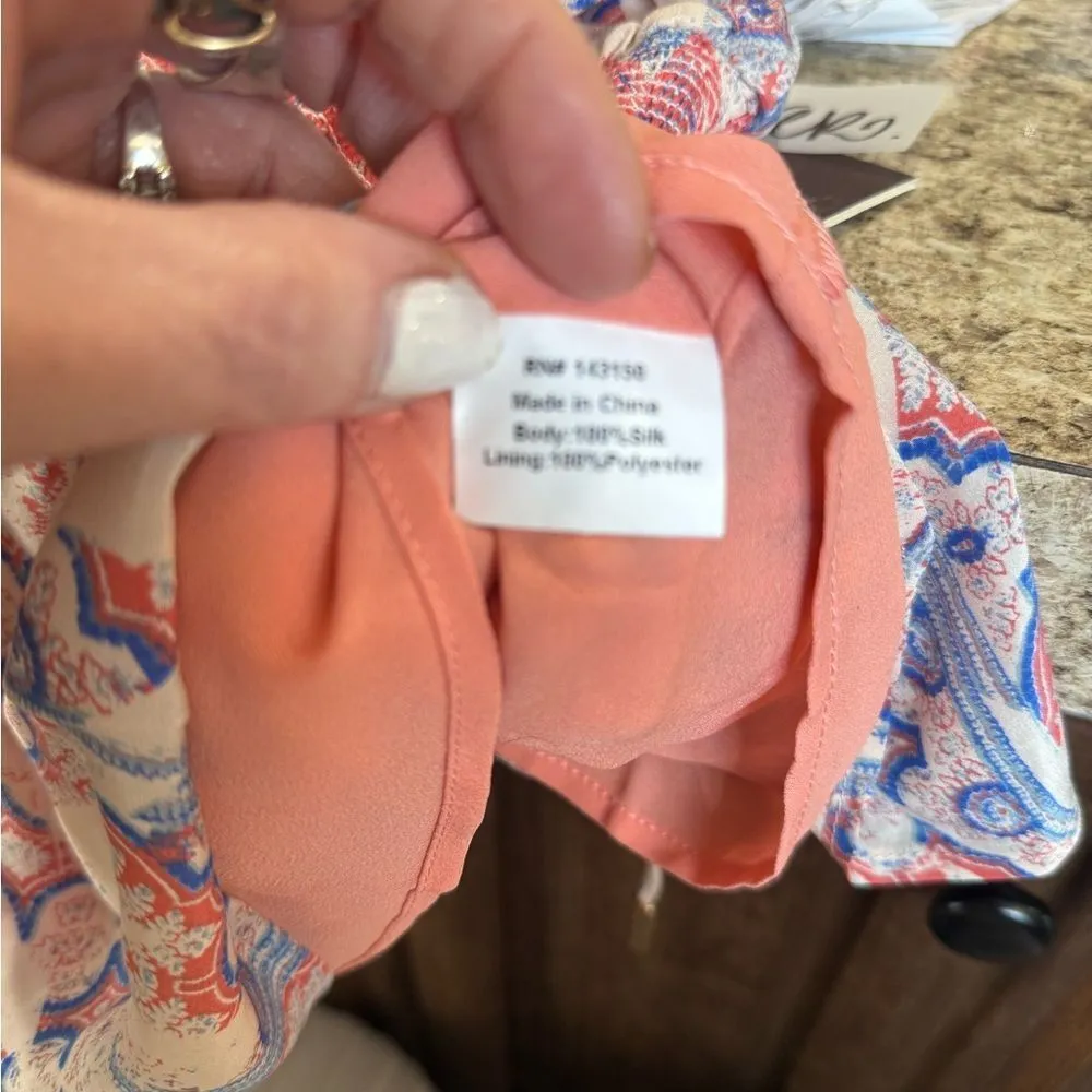 Anthropologie Pink and Blue Halter Sleeveless Sundress - Image 7