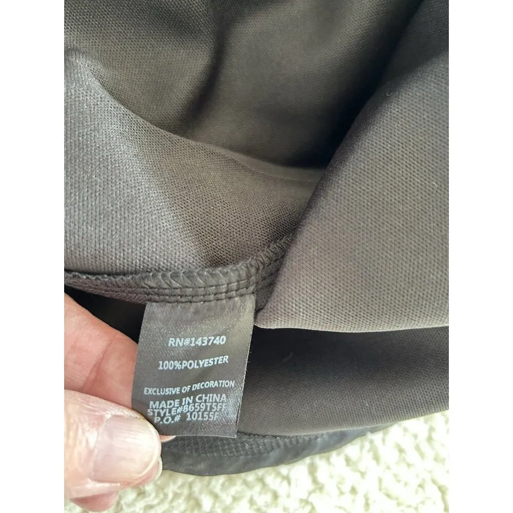 English Factory Women’s Black Sparkle Glitter Empire Tulle & Organza Top Size S - Image 6