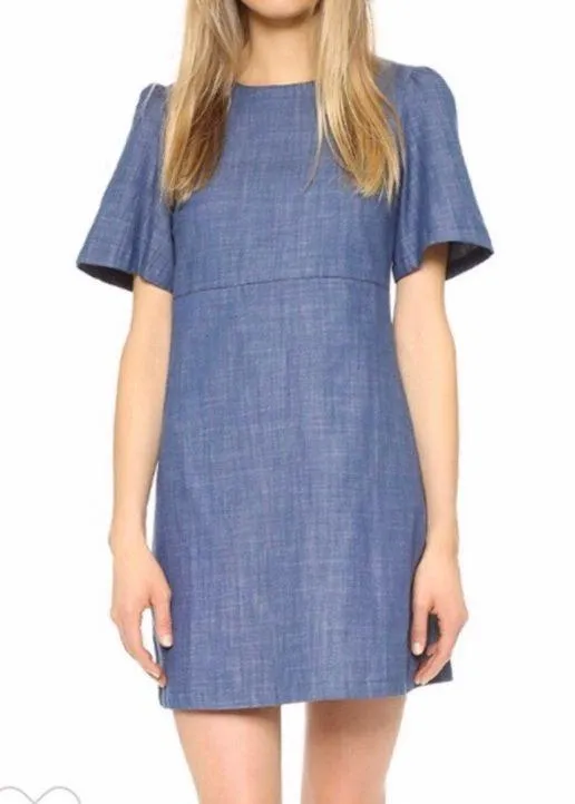 A Line Chambray Dress - Image 2