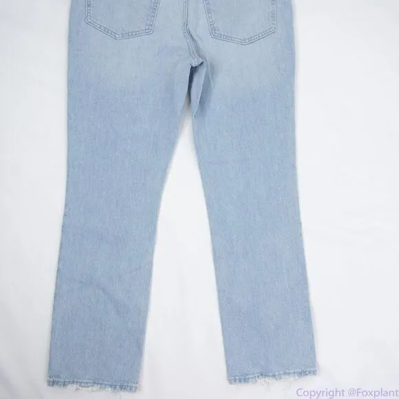 Madewell Slim Demi-Boot Jeans in Bellmeade Wash, size 28, NWT, light blue‎ - Image 15