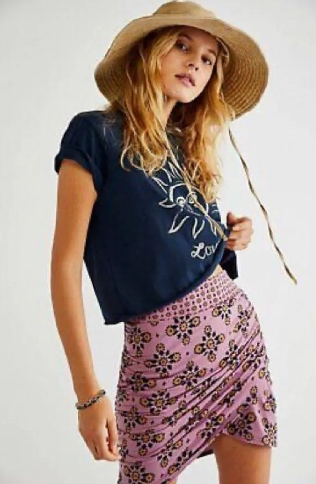 Free People She’s Something Else Mini Skirt, Smoky Lilac, Size S New with Tag - Image 11