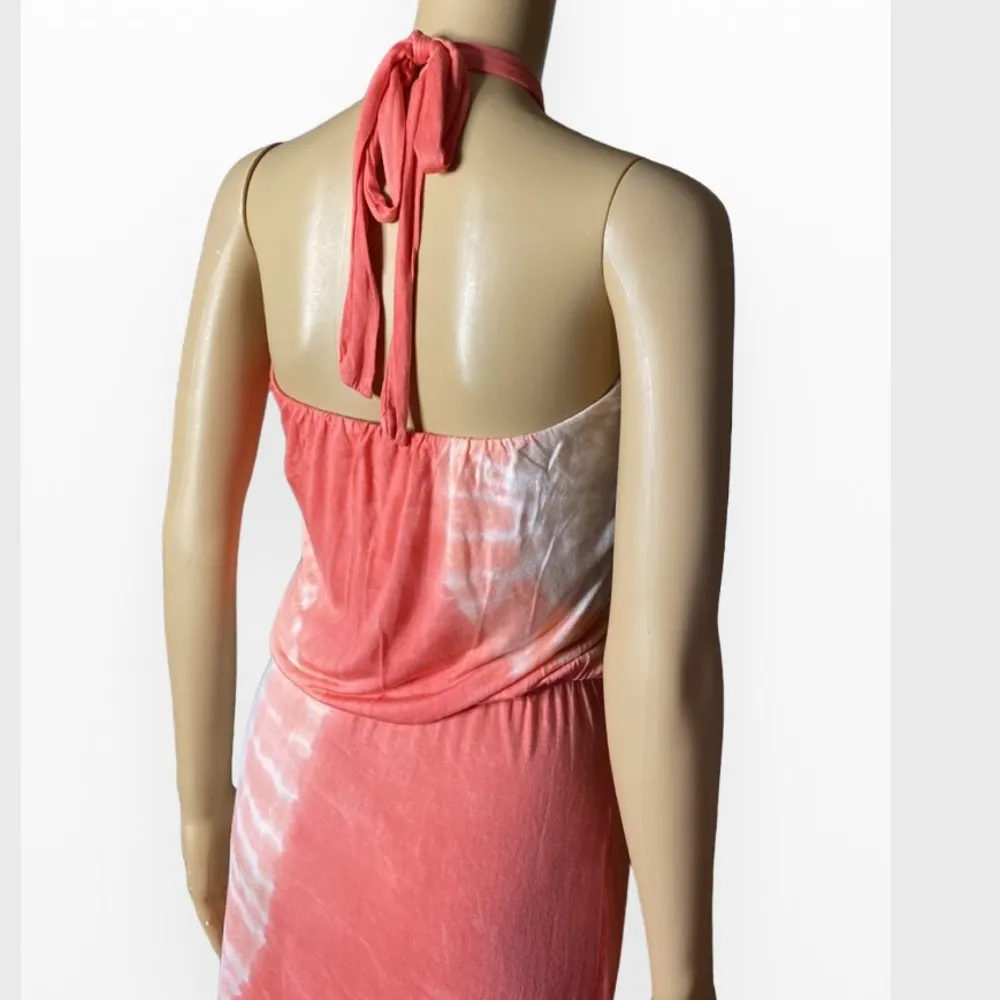 Young Fabulous & Broke Halter Key hole Tie Dye Long Dress Size S - Image 8