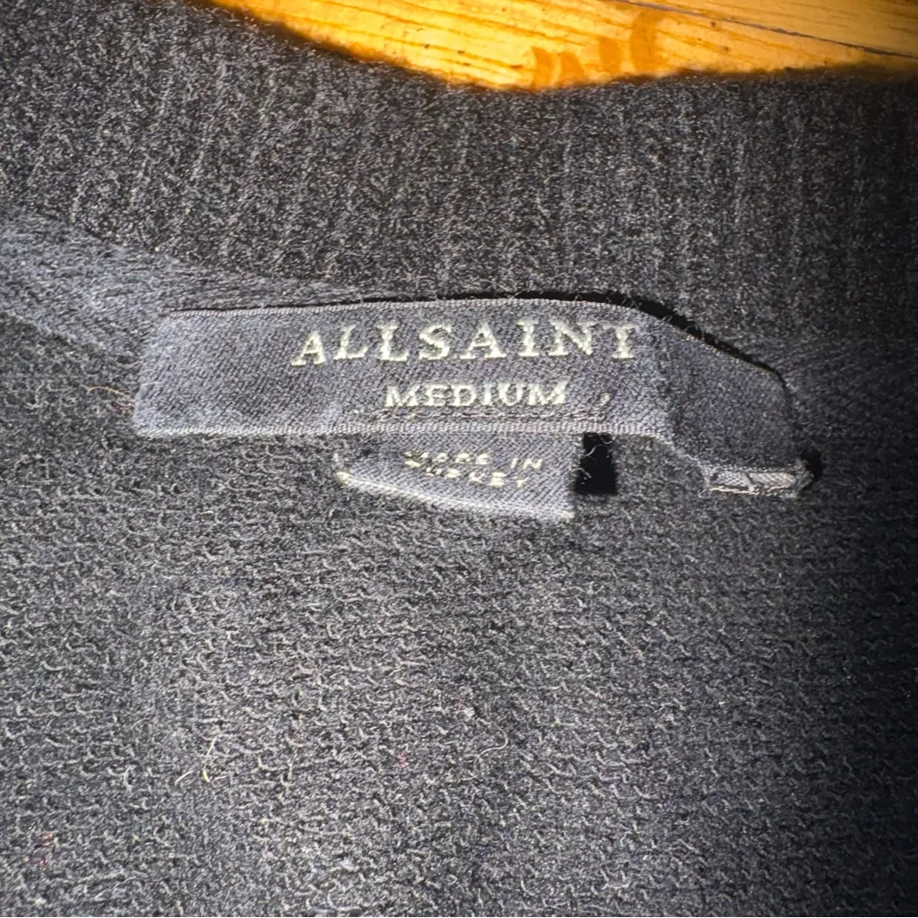 AllSaints Black Sweater Size Medium - Image 6