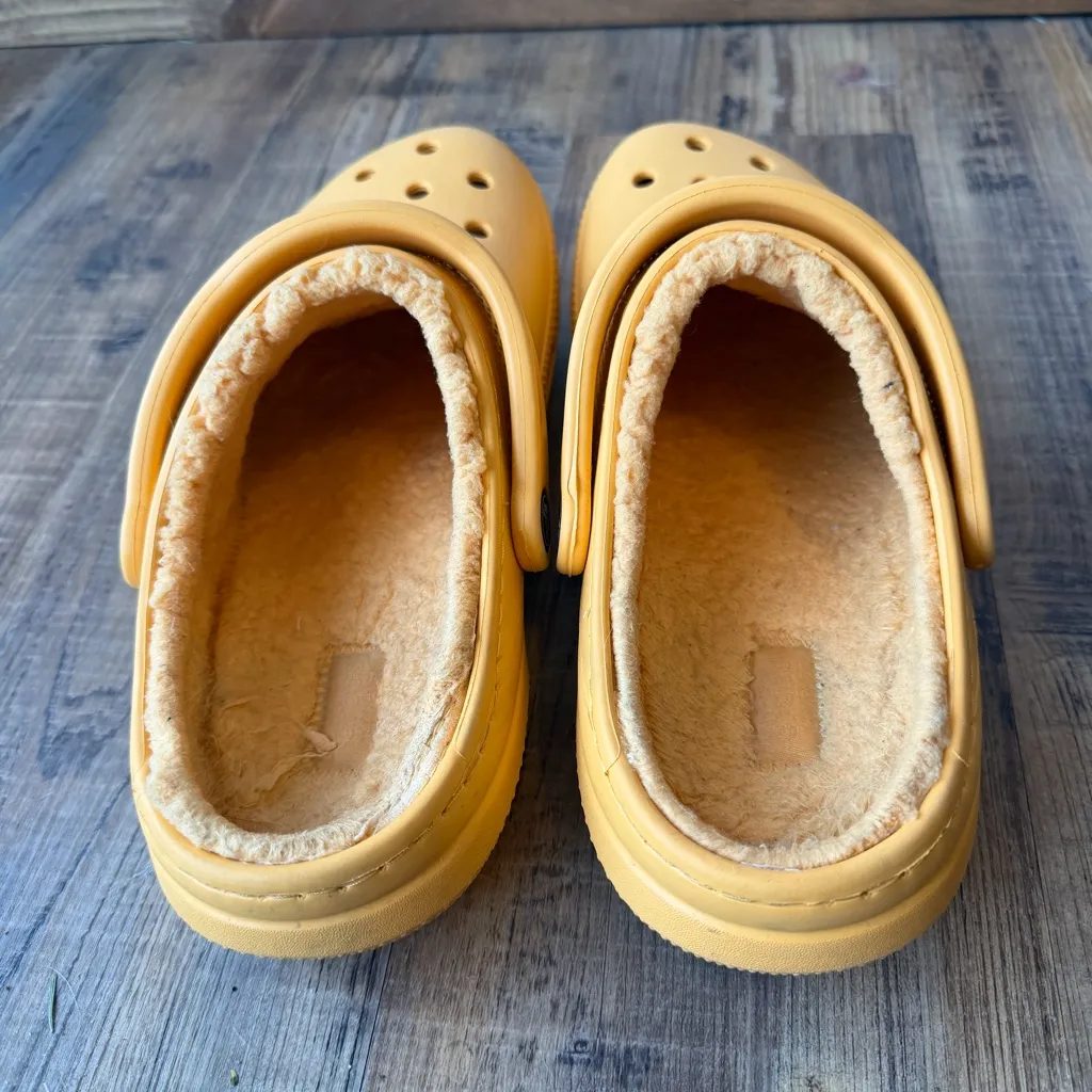 Crocs Classic Lined Clog Orange Sorbet Unisex Lightweight Slip On Errands M7/W9 - Image 4