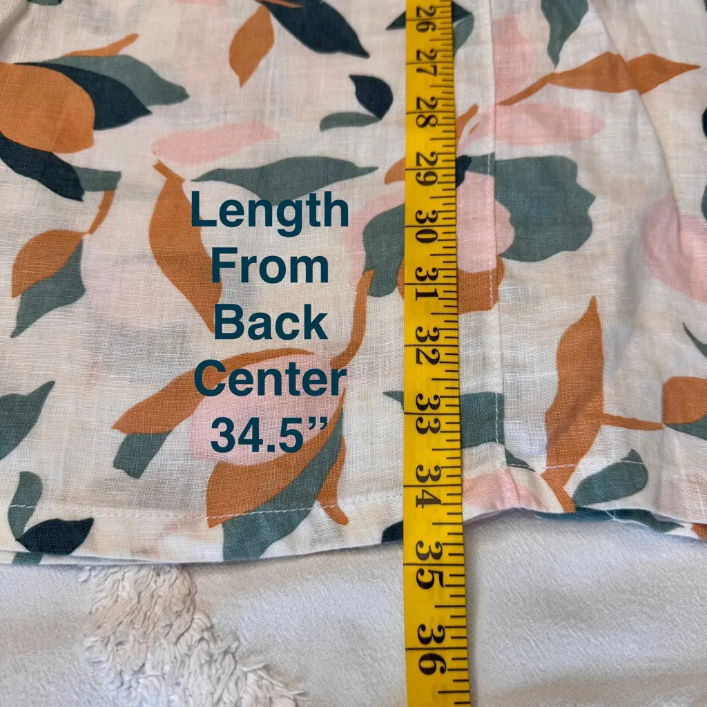 Rachel Zoe Linen Shirt Dress Sz S Short Sleeve Button Front Casual Lightweight‎ - Image 14