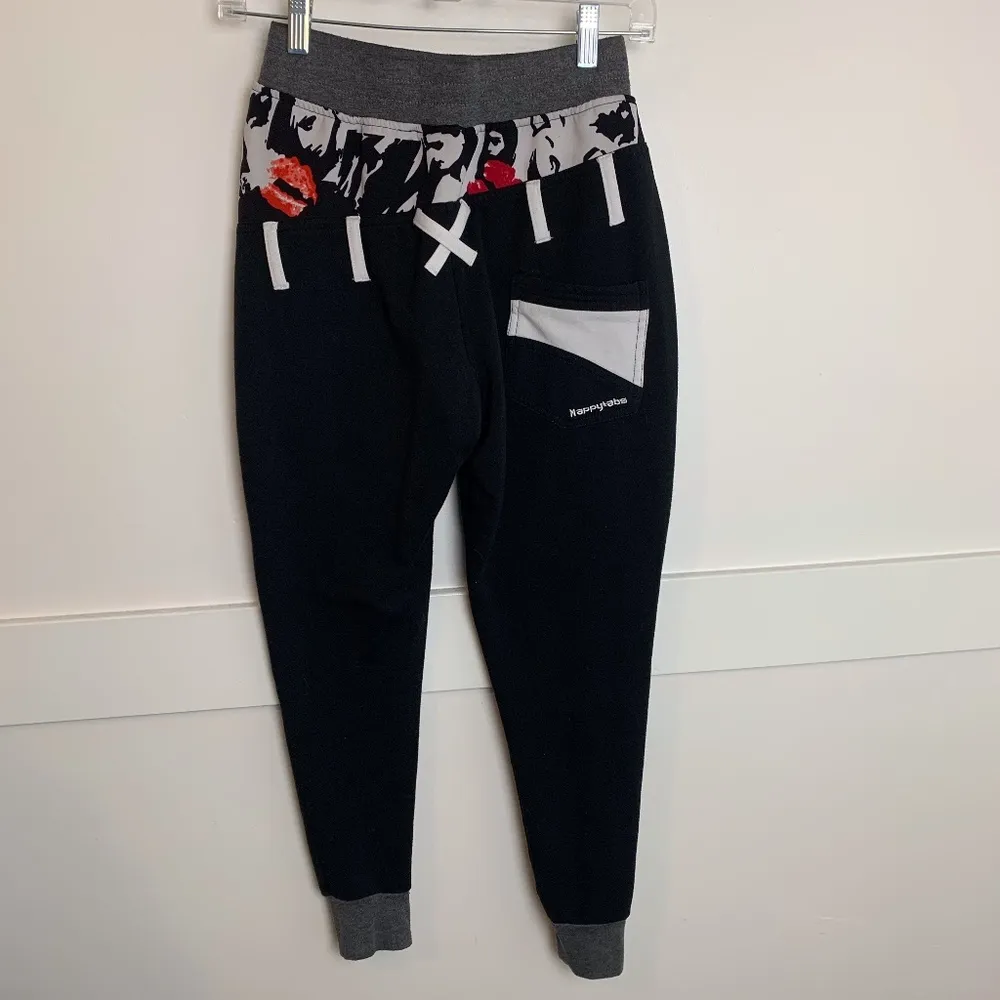 Nappytabs Black Colorblock Looped Sweatpants Size XXS - Image 2