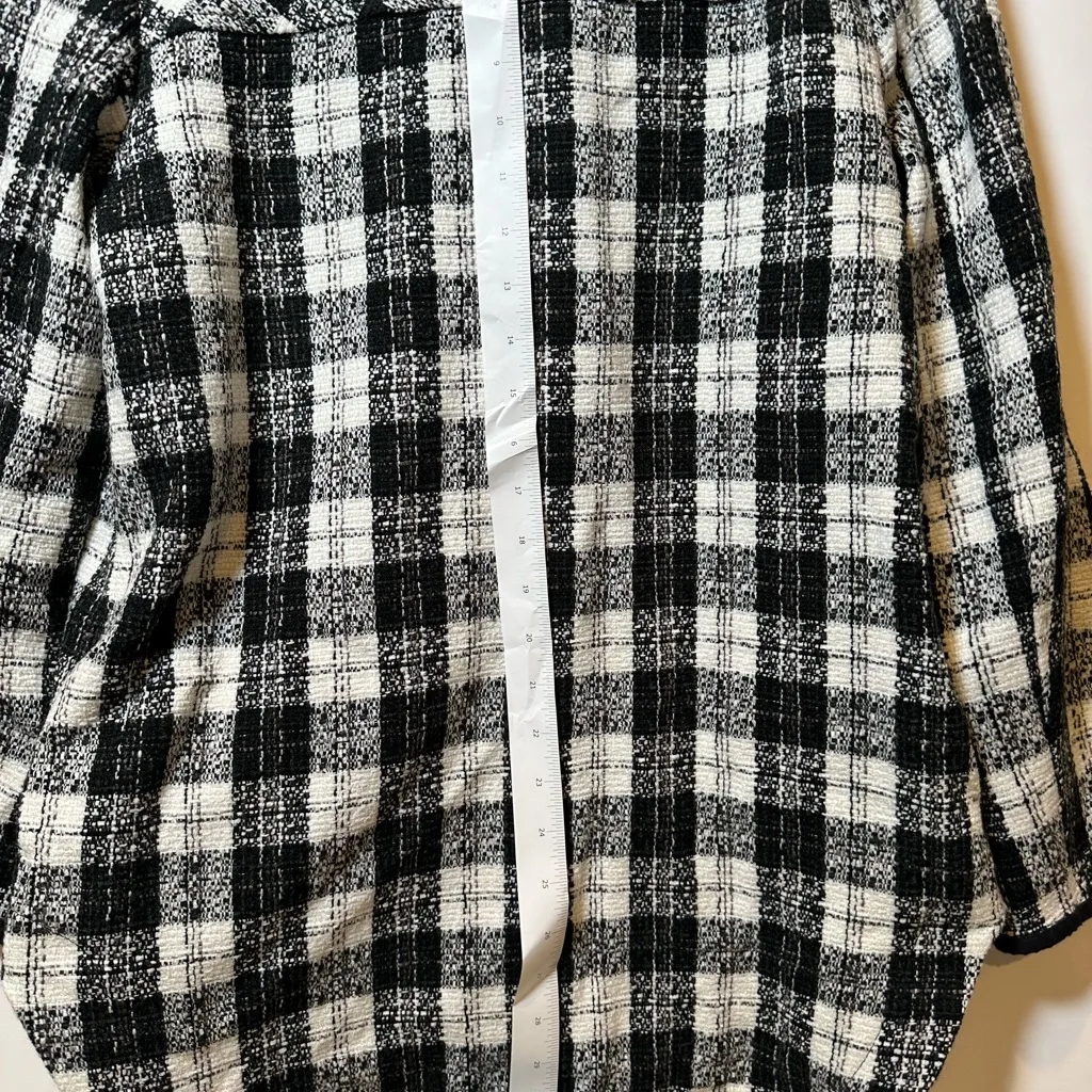 Zara Plaid Women's shirt Jacket - Image 3