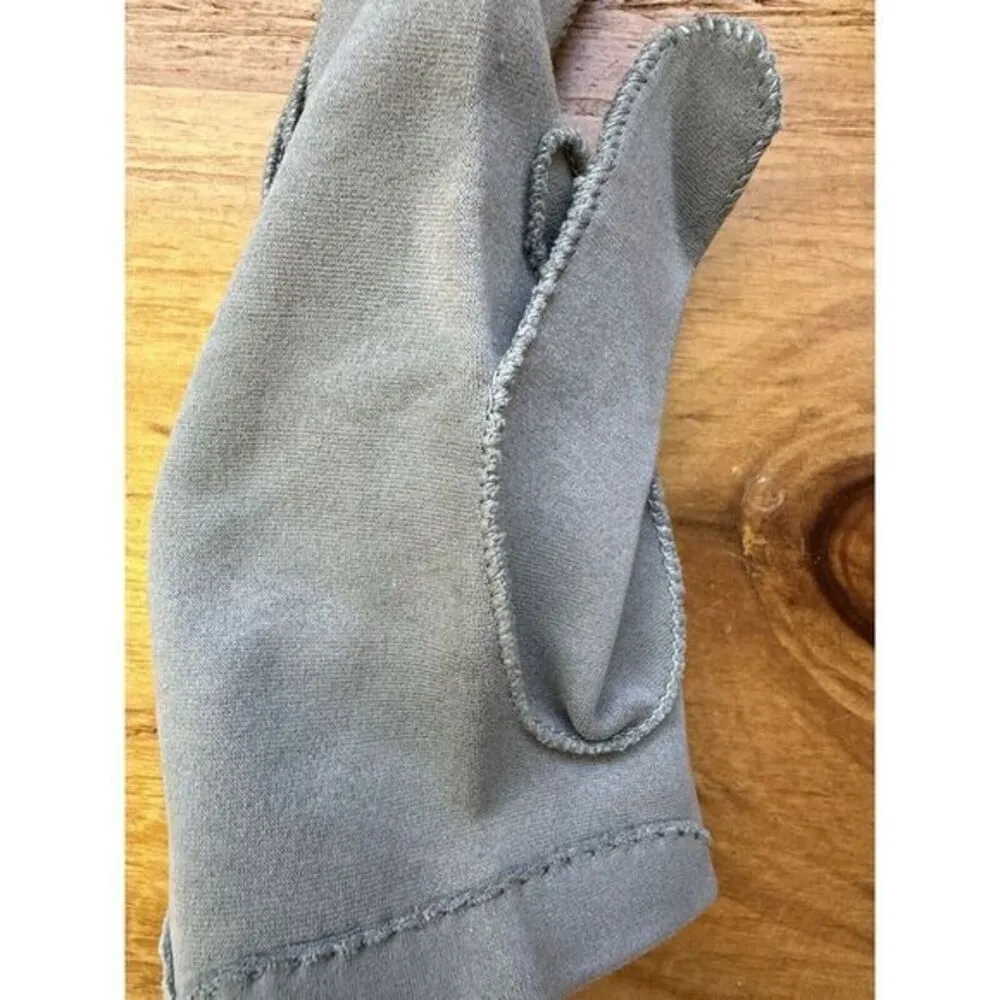 Vintage Crescendo Ladies Sage Green Leather Tailored Driving Gloves‎ Size 6 - Image 14