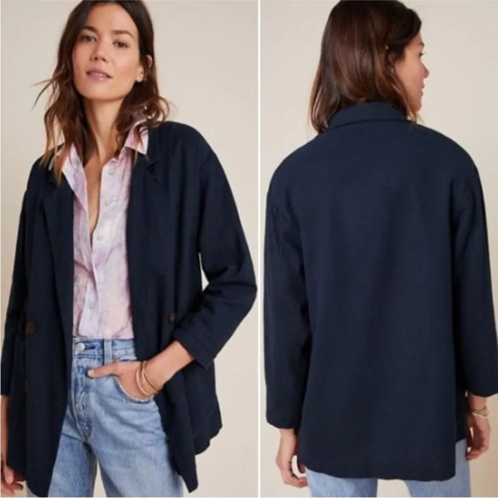 Anthropologie Amadi Kaye Linen Blend Blazer - Image 2