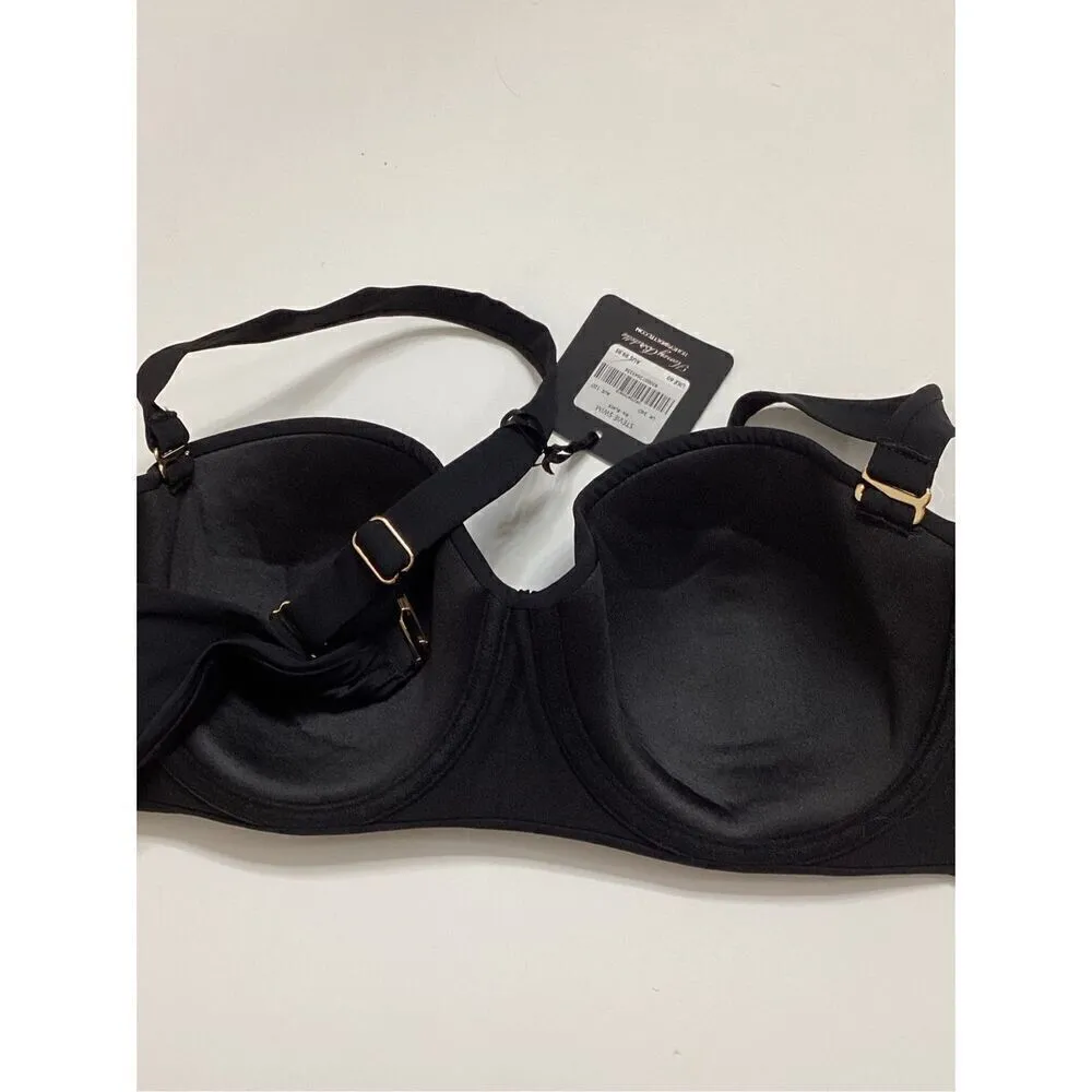 New. Honey Birdette Stevie Swim bra. 34D Black Size undefined - Image 7