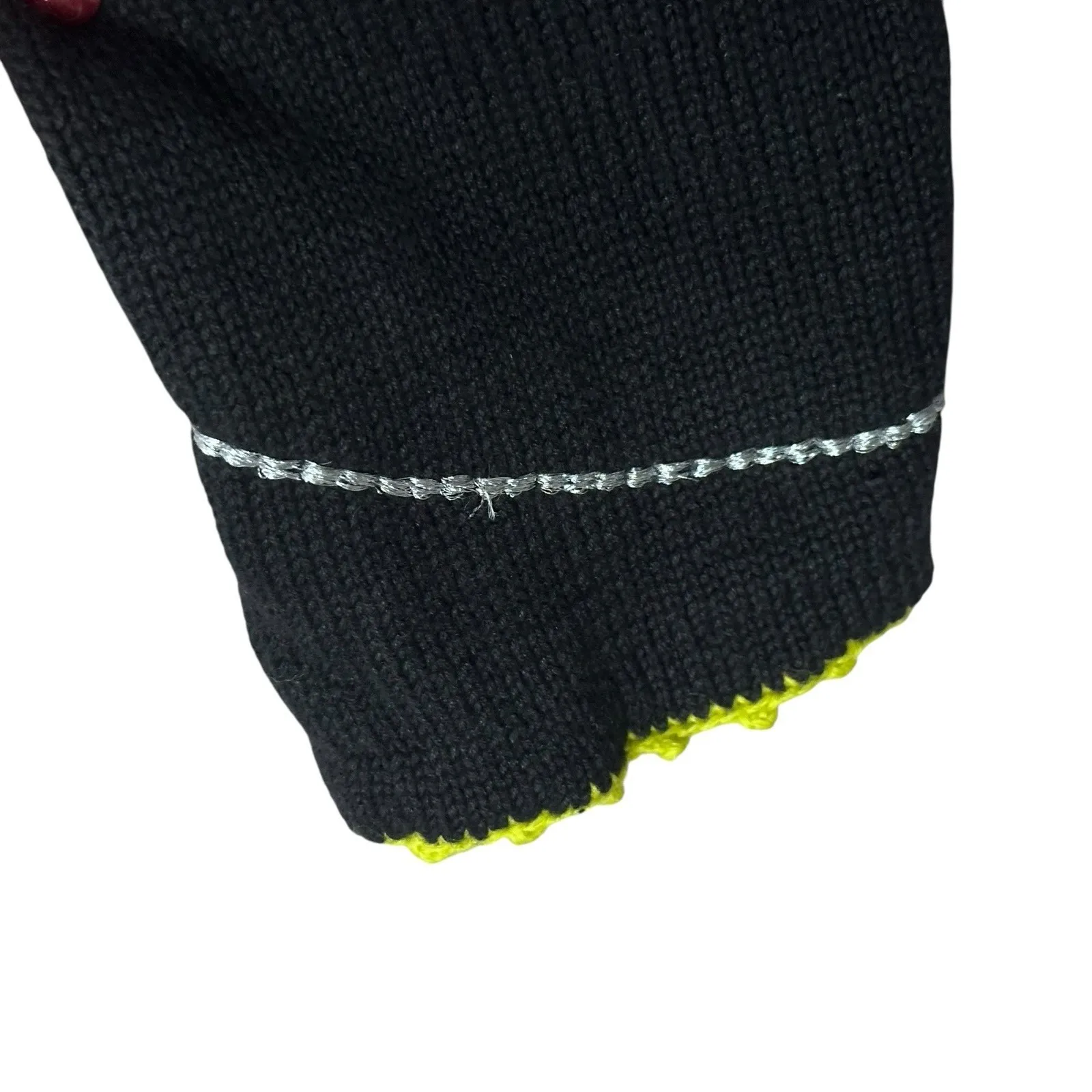 VTG Marisa Christina Women Ice Skater Knit Cardigan Sweater Christmas Size: M Black Size M - Image 3