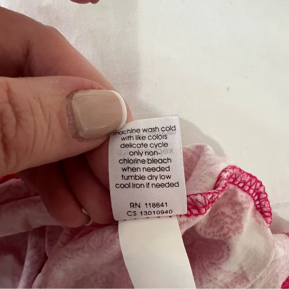 Lane Bryant Hot Pink Camisole Top Size 18/20 Y2K Lace Edged R8 - Image 5