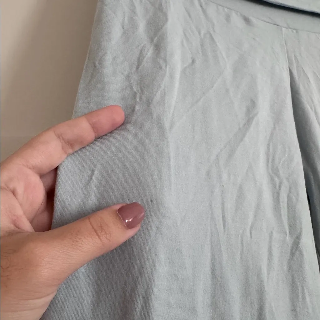 Skims Cotton Jersey Foldover Pant in Opal, Size Small - Image 3