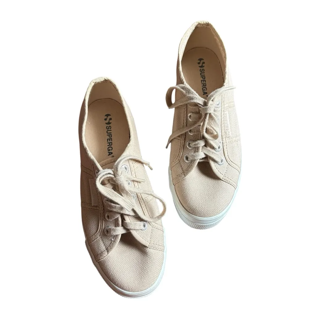 Superga 2790 ACOTW Beige Platform Sneakers- Size 5.5 - Image 14