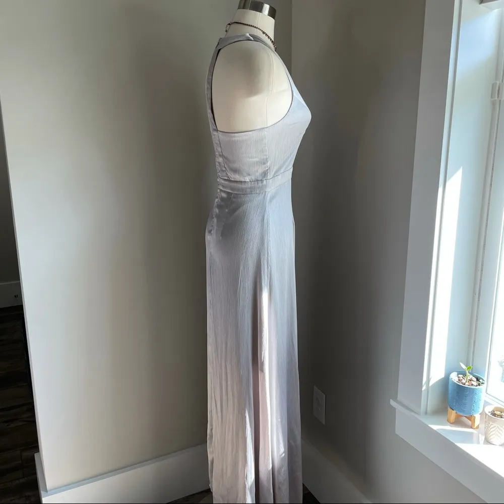 Metallic silver formal dress - Sugar Lips - Image 6