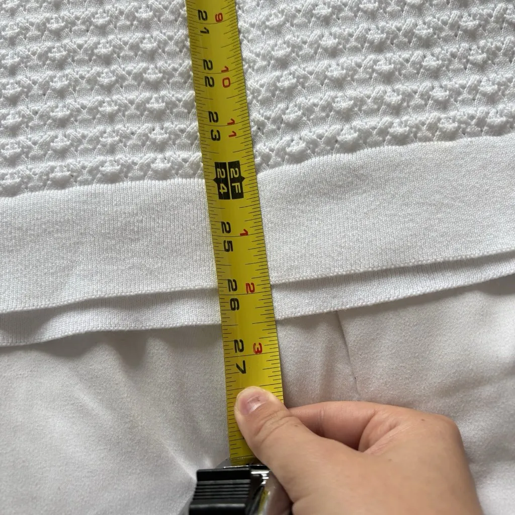 Talbots Womens S/M Oversized White Top Pullover Shirt Sweater Vest Breathable - Image 6