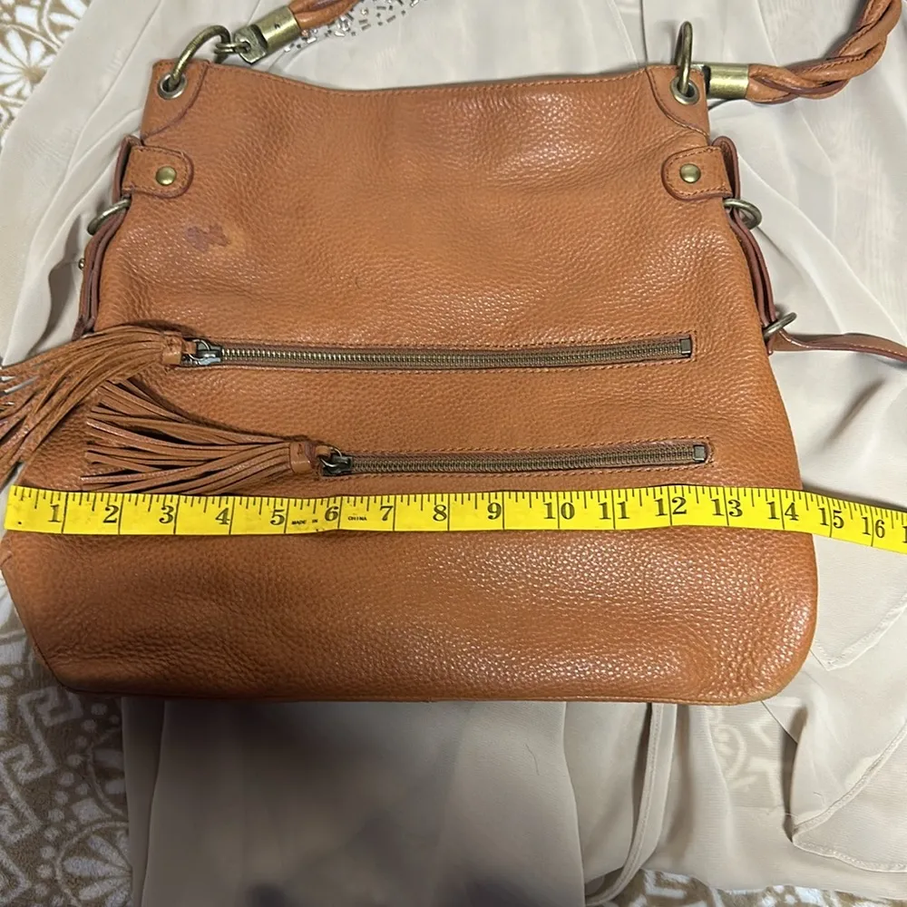 Alfani Leather Shoulder Bag with Braided Handle - Image 11