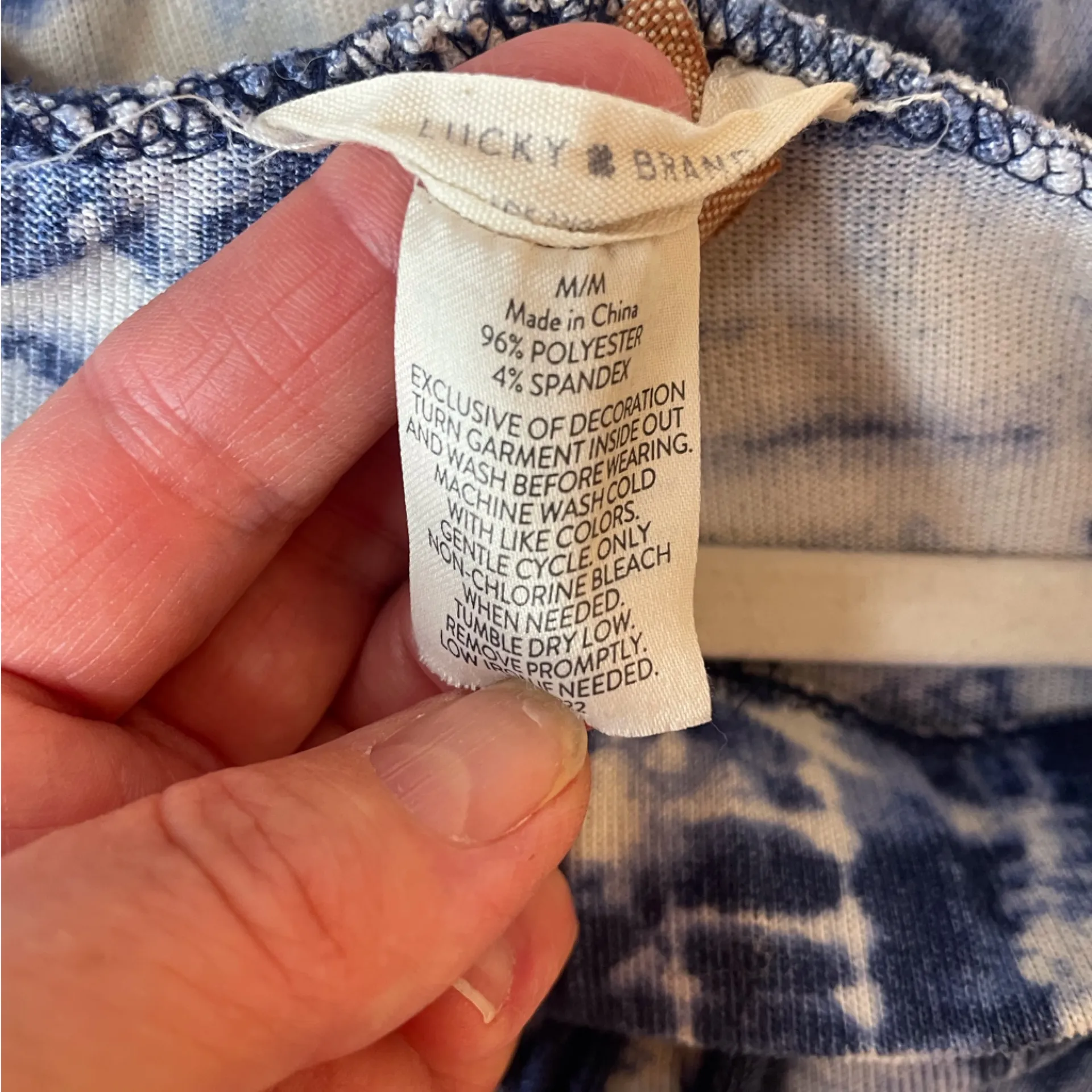 Set of 3 Piece Lucky Brand Women’s Super Soft Tie Dye Print Lounge Pajama Size L - Image 15