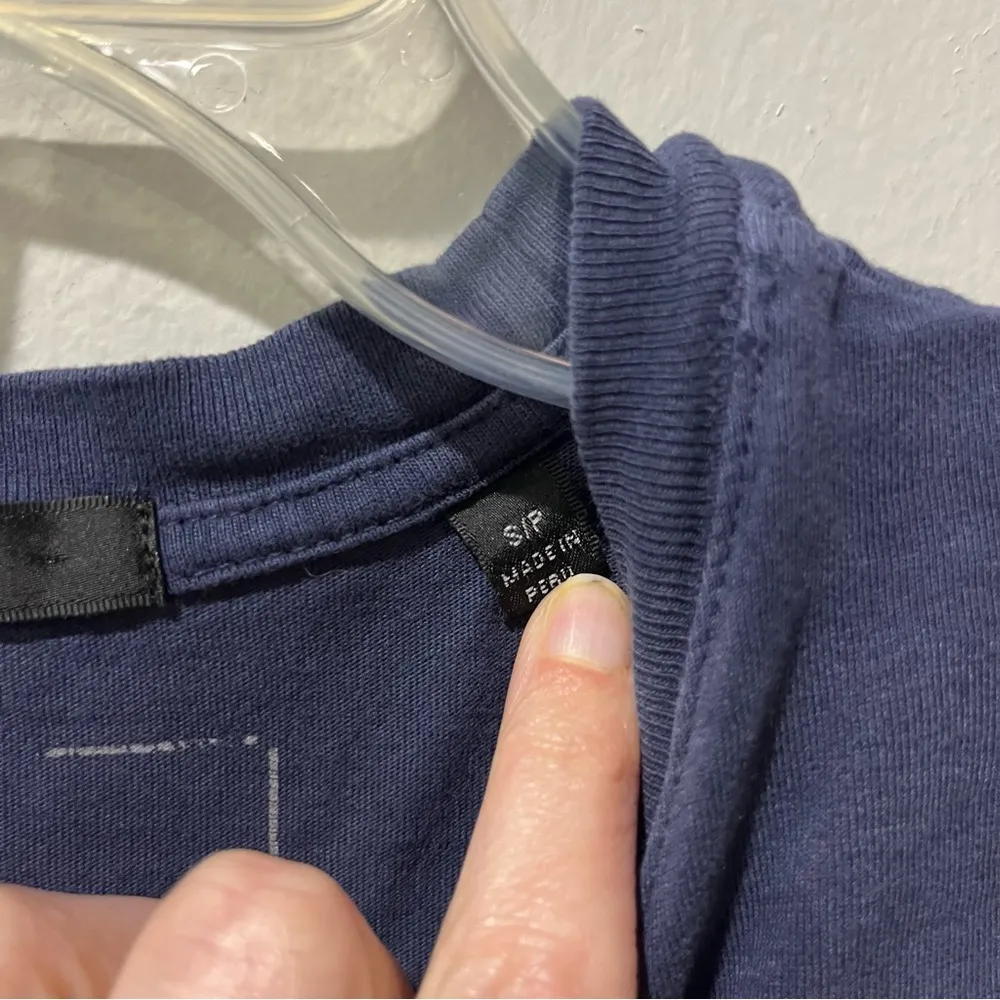 ATM Shirt Womens Size Small Blue Camo Army Military Cotton Tshirt - Image 4