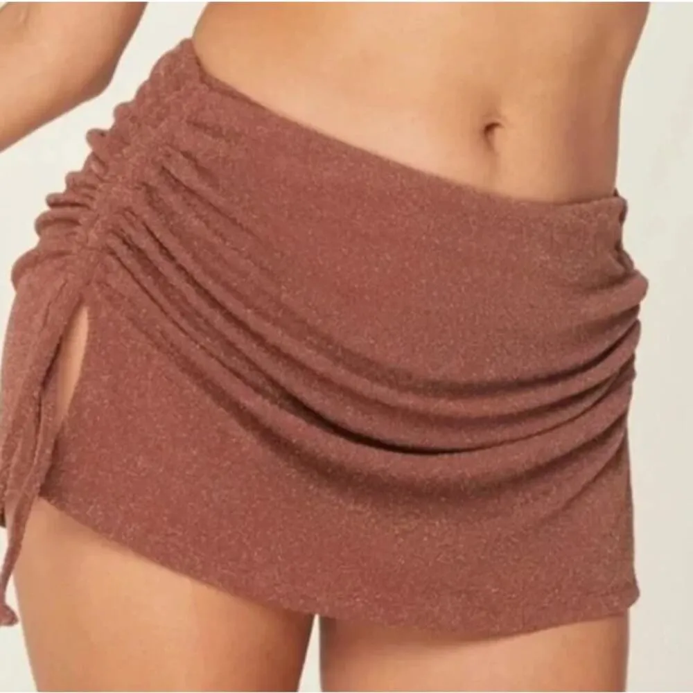 Andie Swim The Waikiki Skirt Coverup Mocha Brown Sparkle Size Medium NWT - Image 2