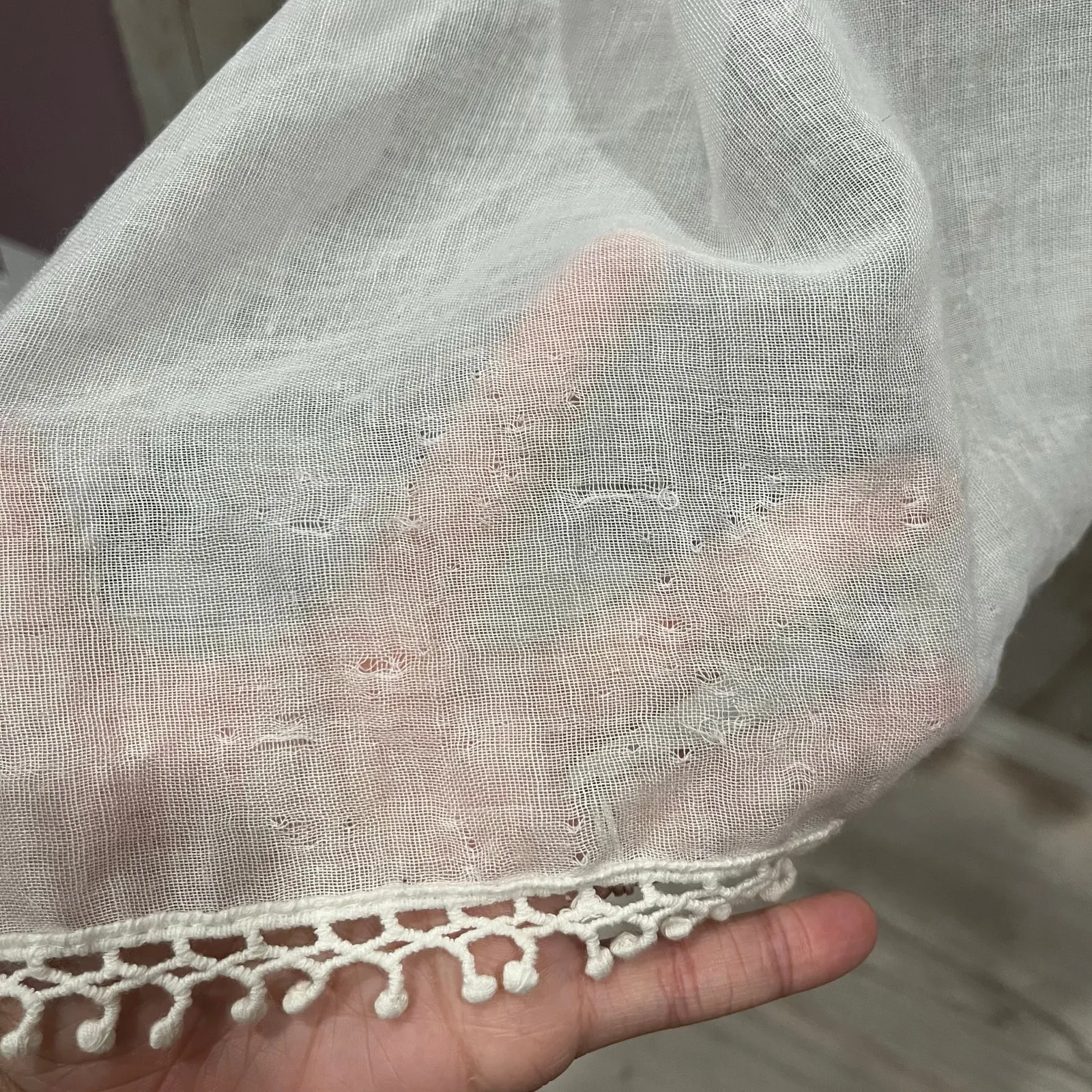 Sonoma White Sheer Lightweight Lace Boho Kimono Bridal Honeymoon Girly One Size - Image 6