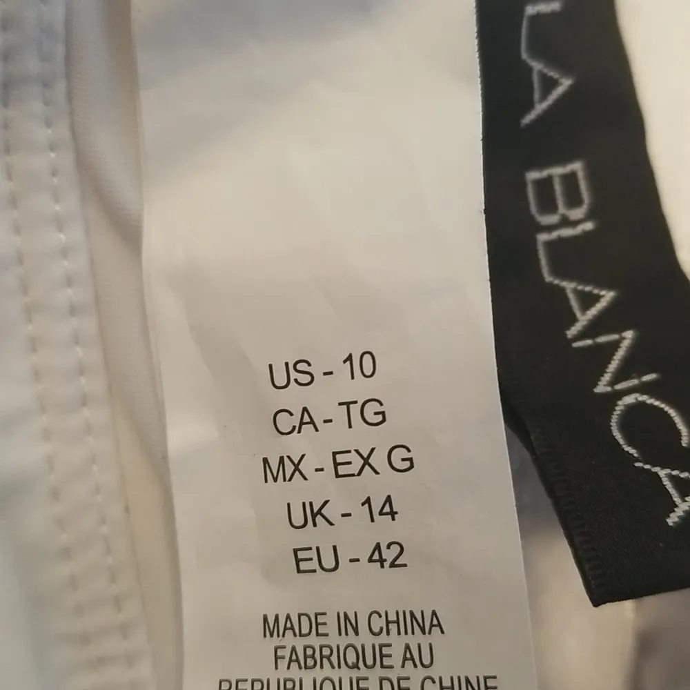 💕LA BLANCA💕 Terra Print Plunge Neck One-Piece Swimsuit ~ 10 Tera Italia NWT - Image 13