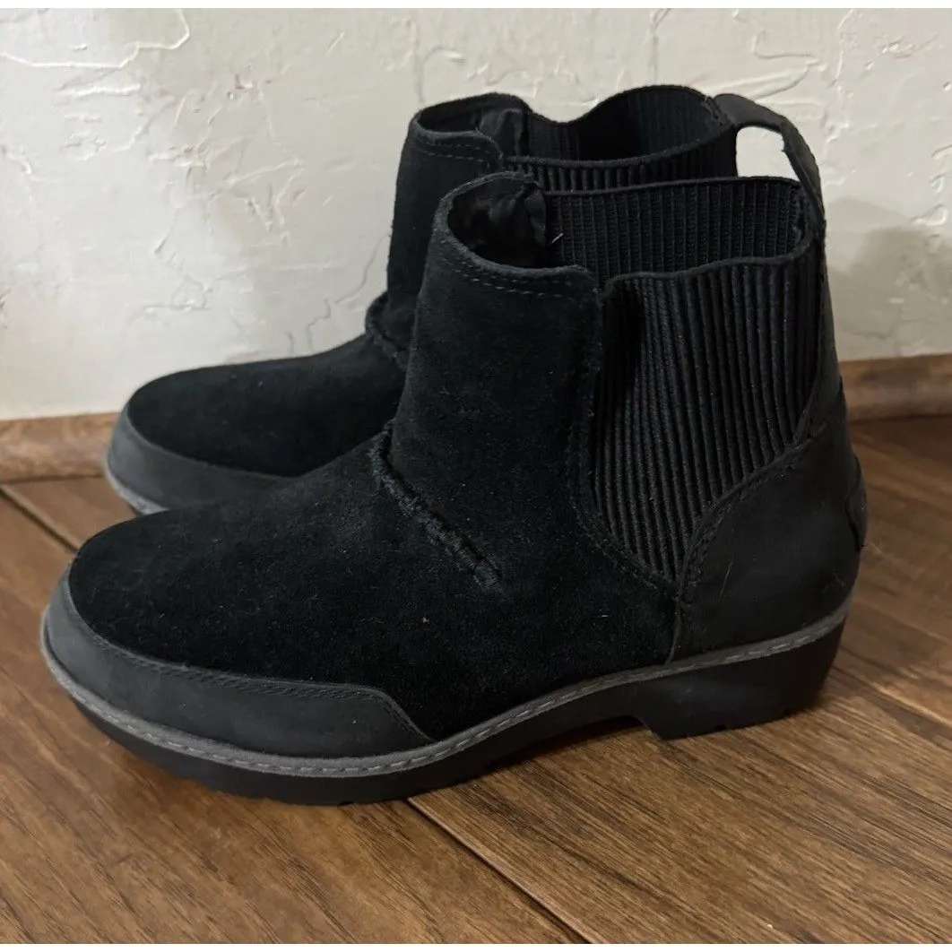Y2K UGG Women's Kress Black Suede Waterproof Ankle Boots 1095147 Sz 6 Chunky OLD - Image 5