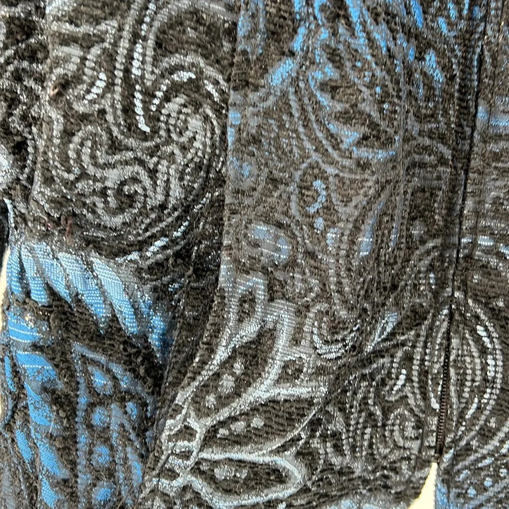 CJ Banks zip front tapestry ombré paisley jacket shirt blazer professional plus - Image 7