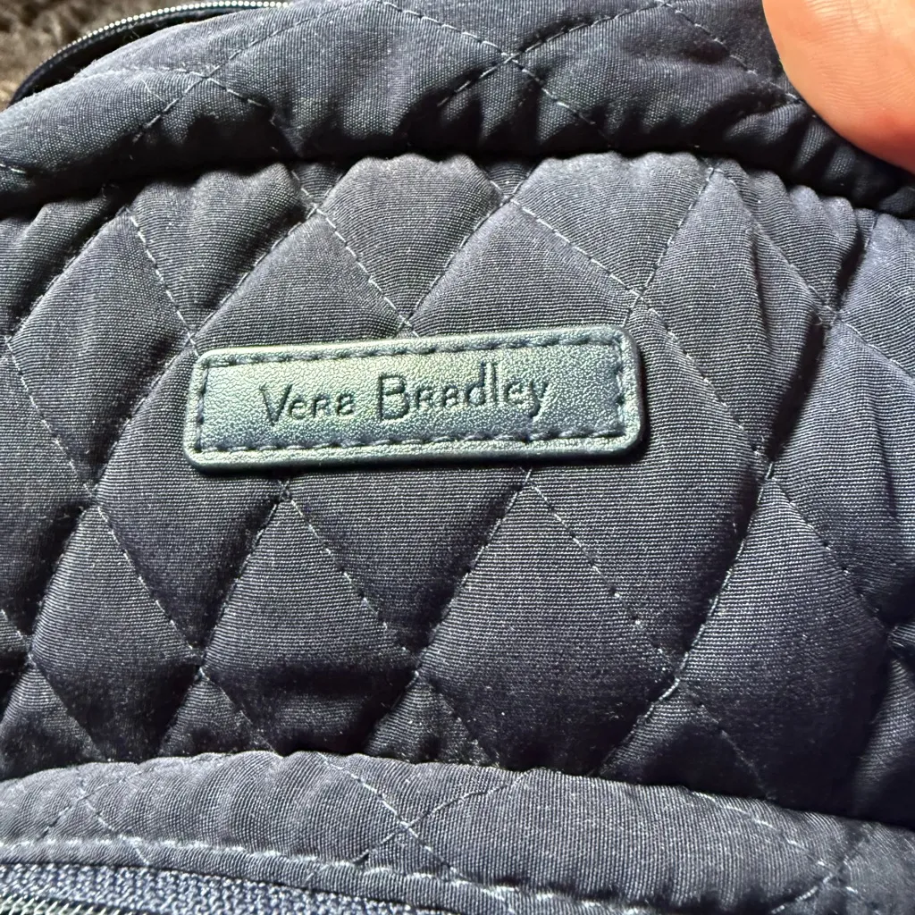 Vera Bradley Quilted Navy Backpack - Image 7