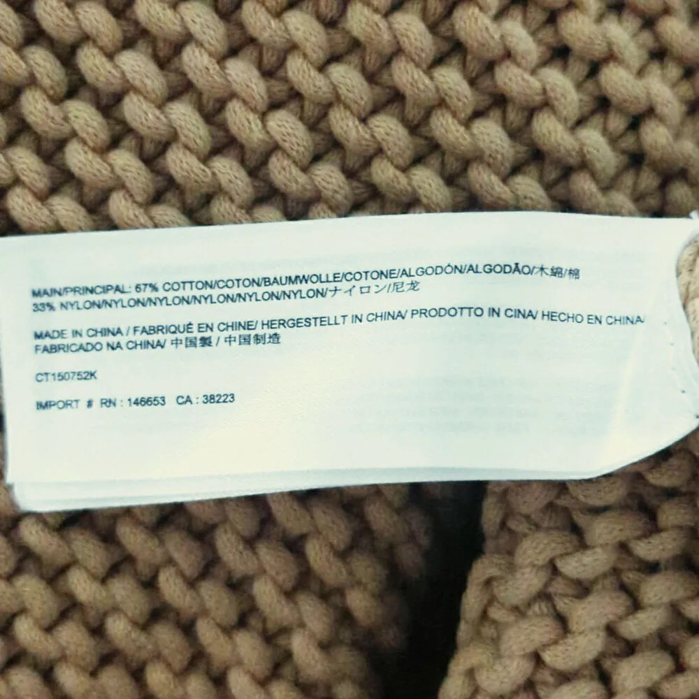 C/MEO Collective Camel Brown Chunky Knit Turtle Neck Pullover Sweater Women's S - Image 5