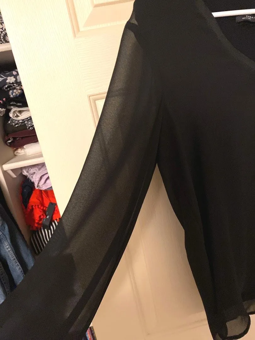 Black Blouse Size L - Image 3