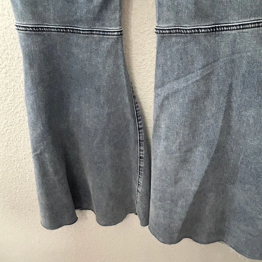 NEW Free People We The Free Just Float On High Rise Flare Jeans Cloudy Indigo 32 - Image 7