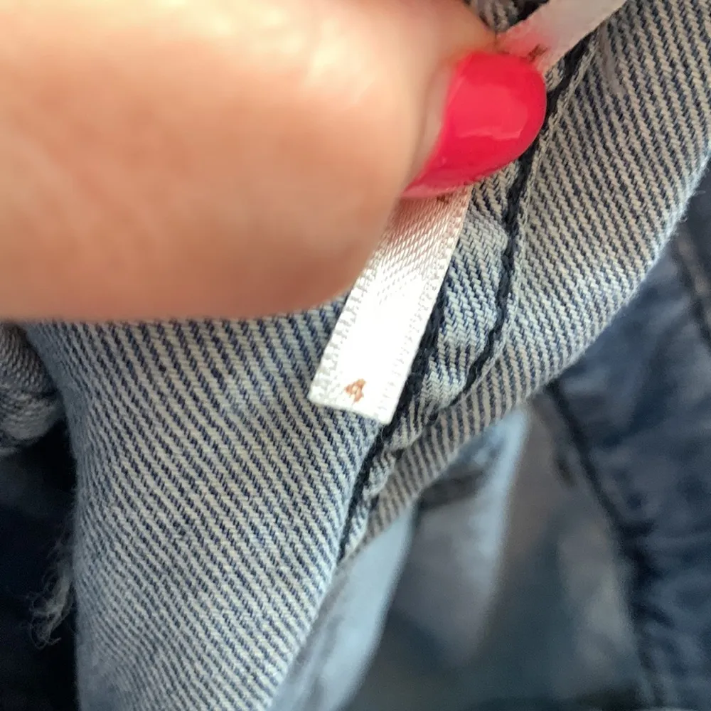 Free People Splendor in the Grass Paperbag Waist Denim Jean Skirt - Image 4