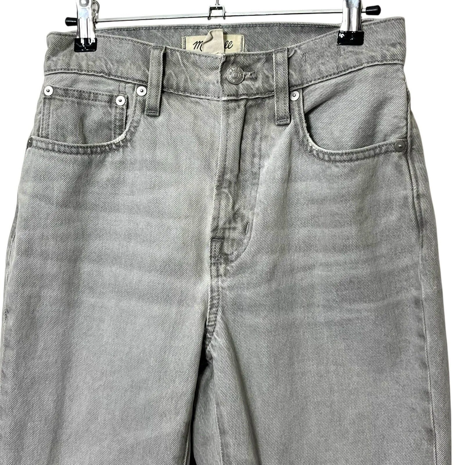 Madewell The Perfect Vintage Straight Jeans In Vervain Wash Women’s Size 24 - Image 4