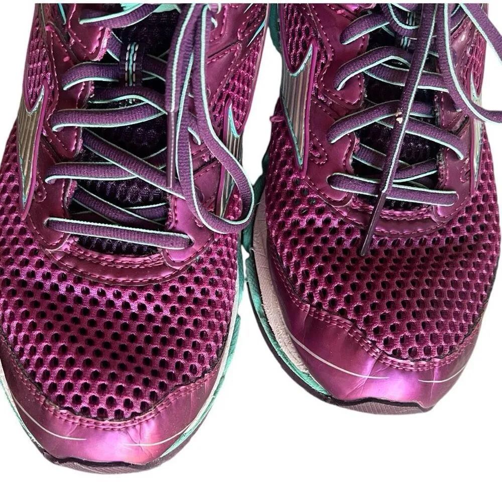 Womens Mizuno Wave Enigma 5 Purple Teal Athletic Running Shoes Sneakers Sz 10.5 - Image 3