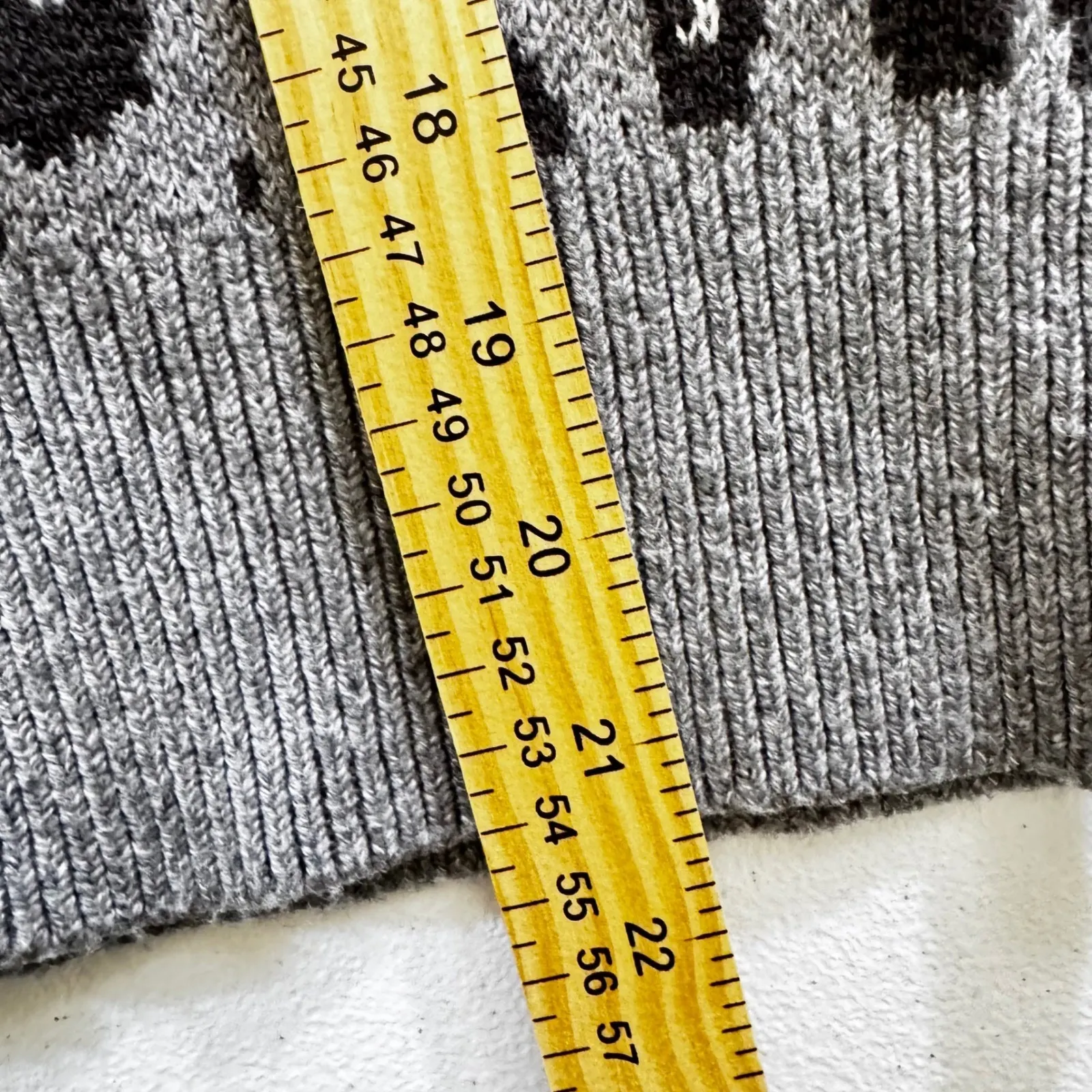 Chic Lucky Brand Leopard Print Button Front Cardigan Sweater Women's Size S P Gray - Image 6