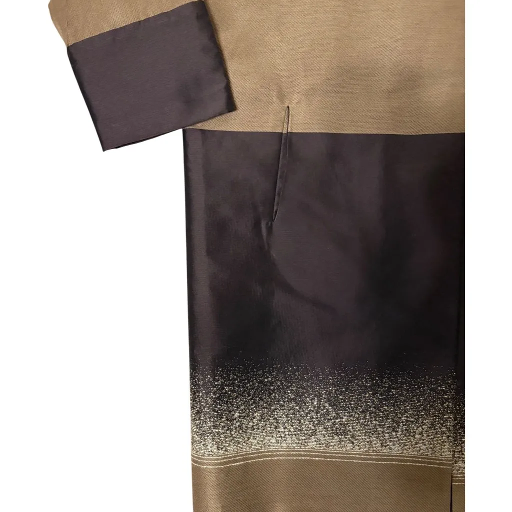 $2000 Ronaldus Shamask OS M L XL Jacket Lagenlook Brown Pockets Topper Eskandar Size 12 - Image 3