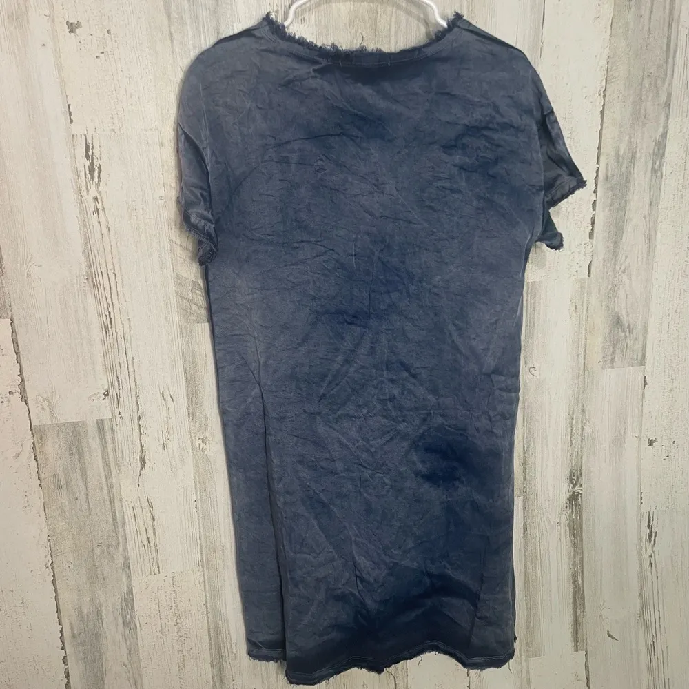 Stateside Anthropologie Dress size XS Blue T-shirt Short Sleeve Soft Hem Travel - Image 6