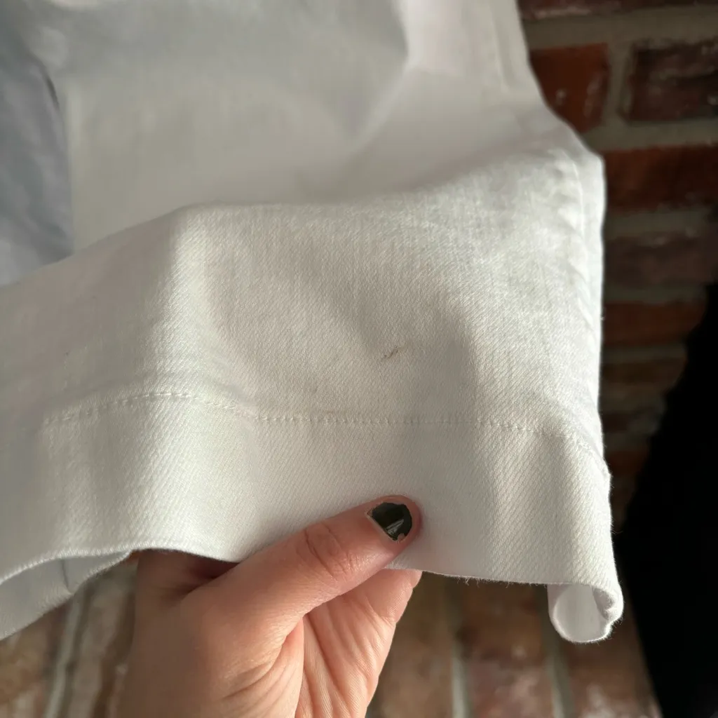 Nic+Zoe White Wide Leg Crop Jeans, 4 - Image 5