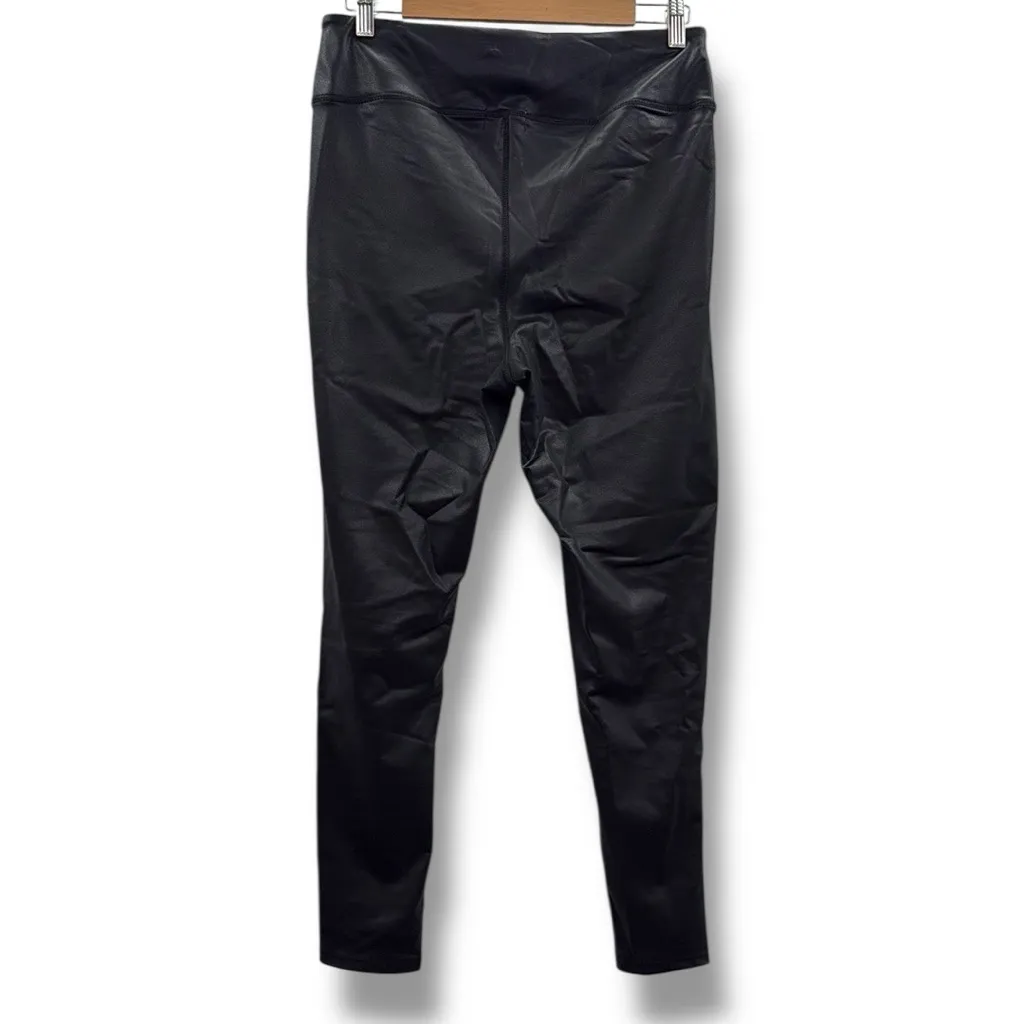 Thread & Supply Faux Leather Leggings Women’s‎ Size XL Black Stretch High Rise - Image 2