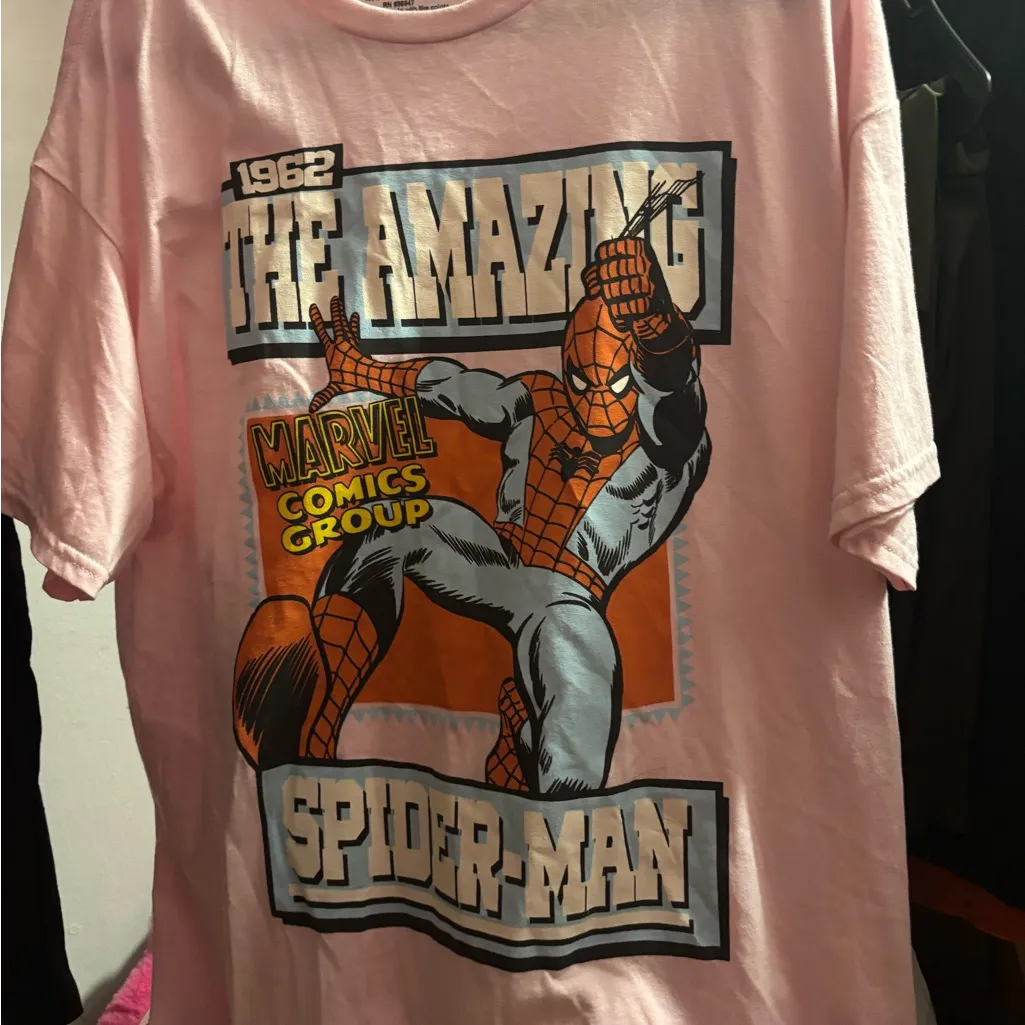Marvel The Amazing Spider-Man Pink Tee - Image 2