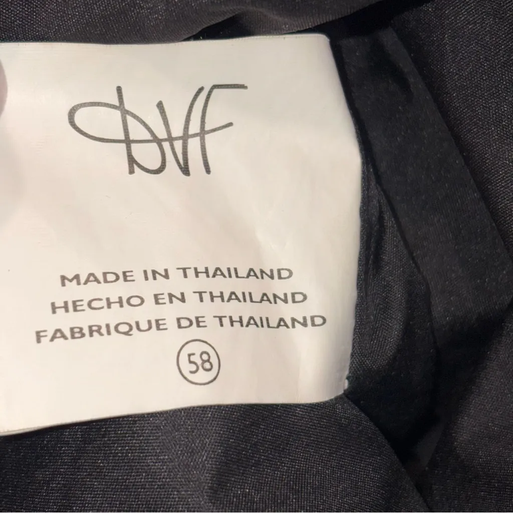 DVF Diane Von Furstenberg Vintage Black Canvas Large Tote Bag - Image 14