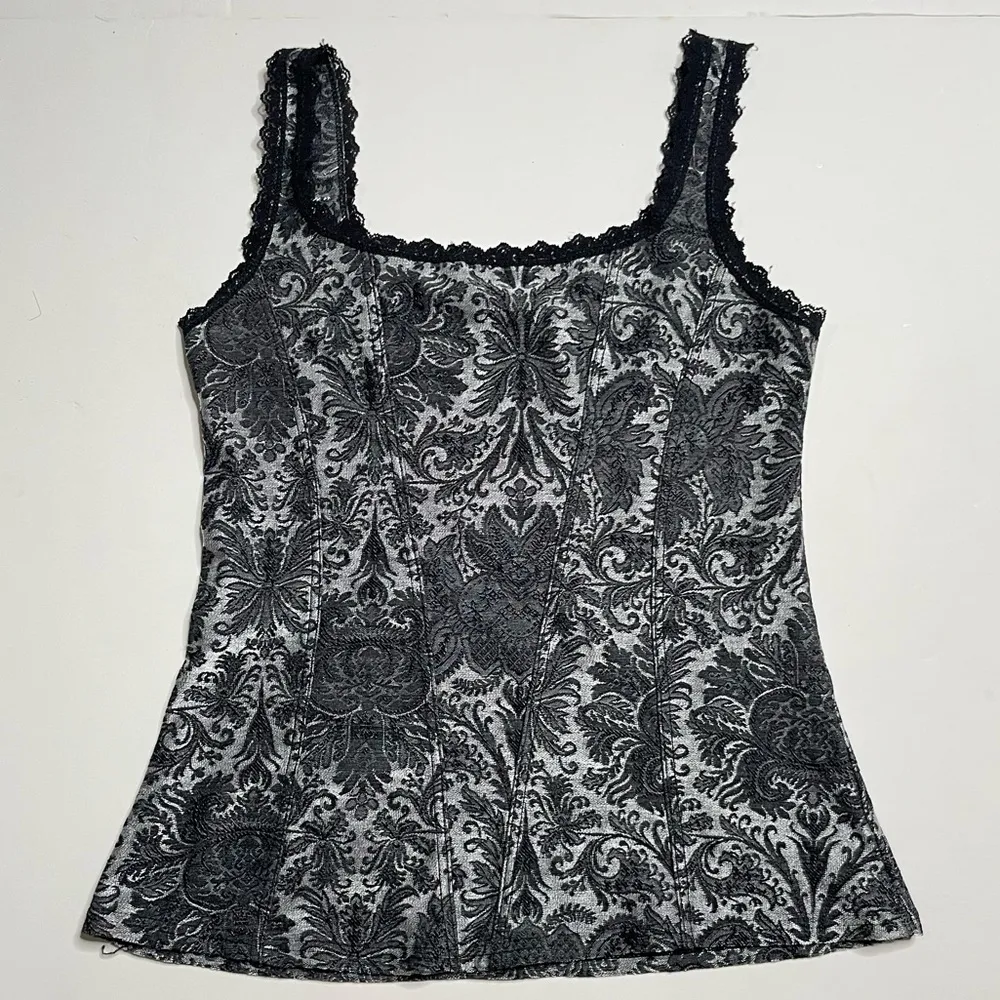 WHBM Corset Style Square Neck Tank Top - Image 7