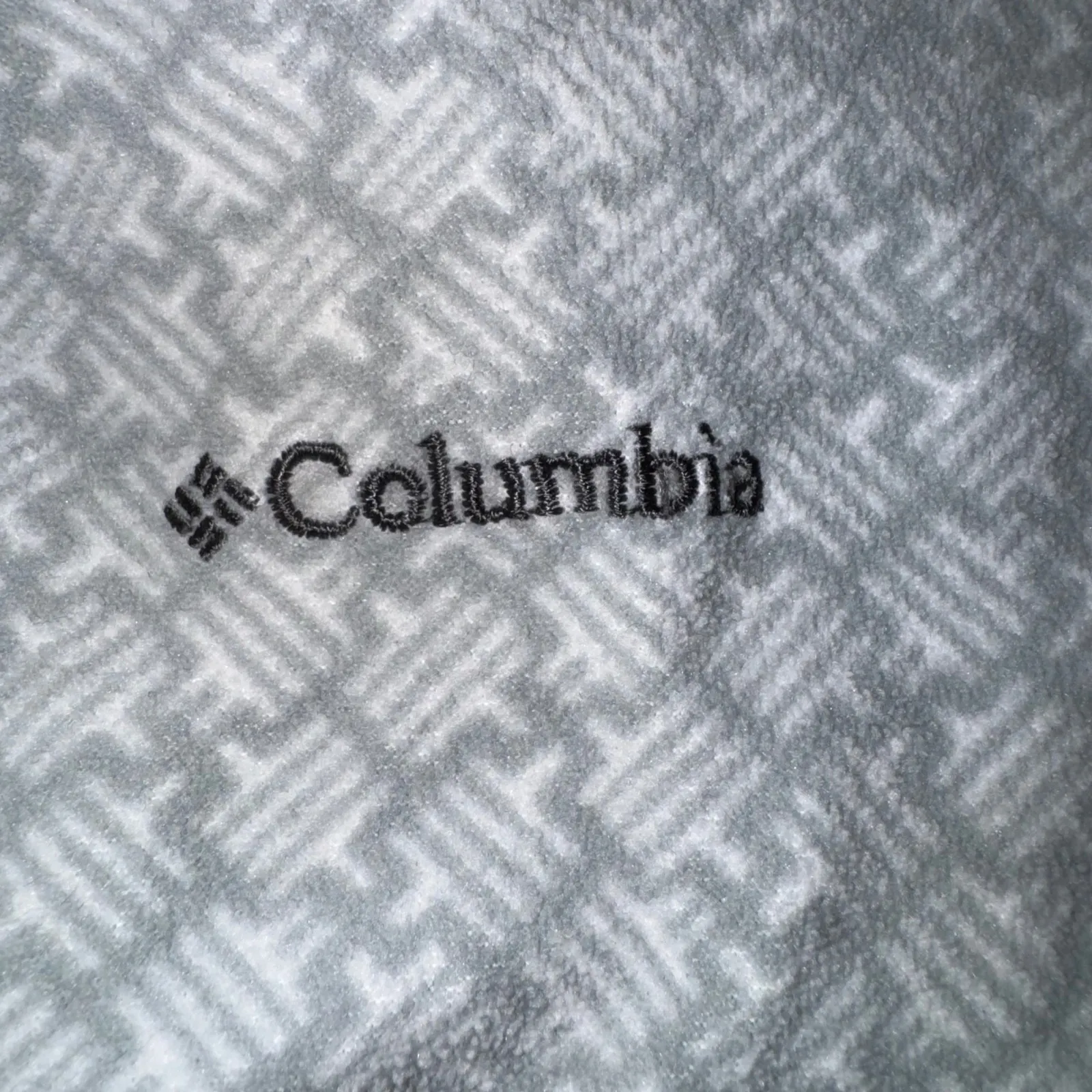 Columbia Womens Pullover Top Medium Gray‎ Geometric Print Quarter Zip Active - Image 4