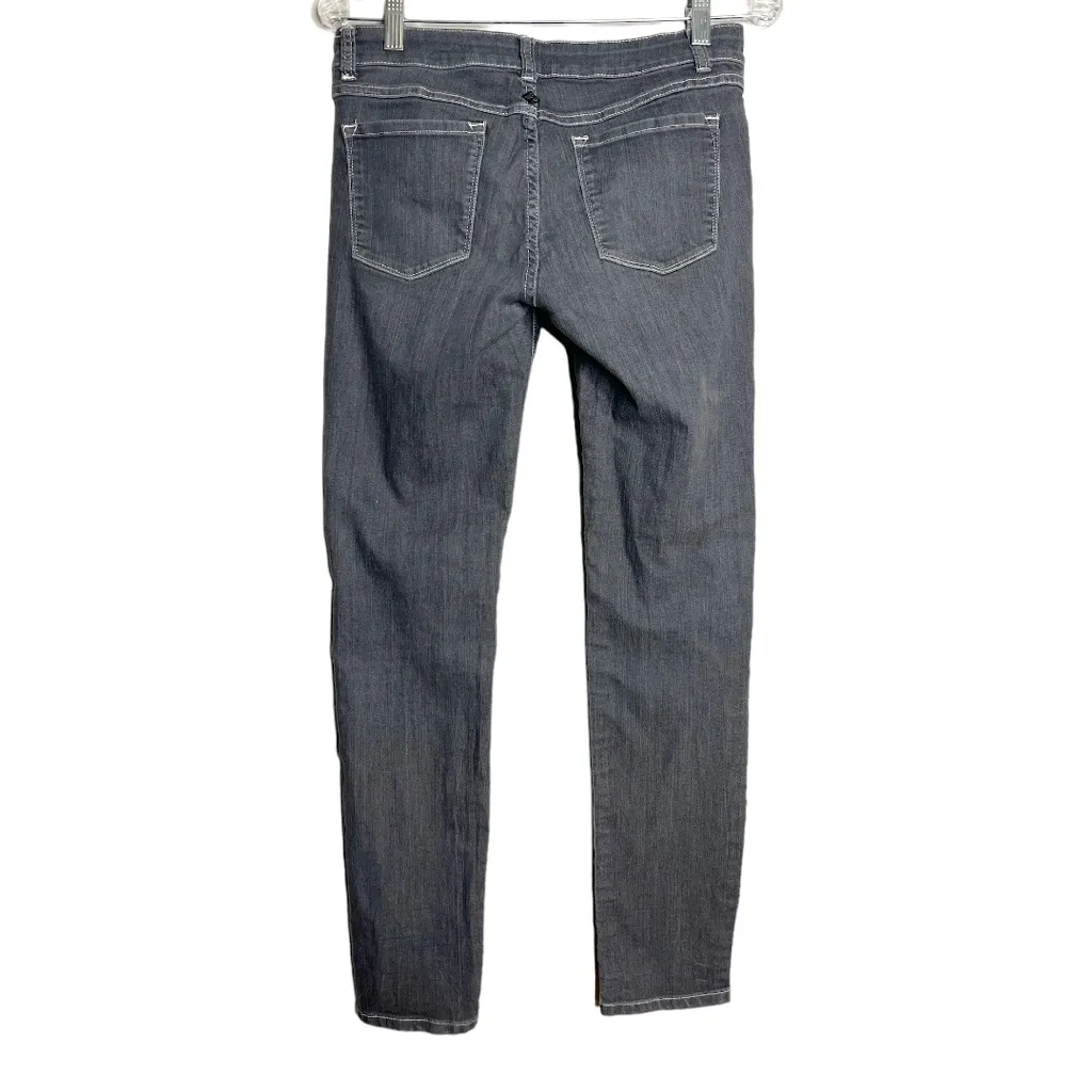 Prana Skinny Jeans Gray Long Length Inseam Lightweight Denim 5‎ Pocket Design - Image 2