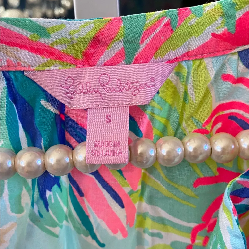 Lilly Pulitzer Vibrant Tropical Print Blouse - Image 5