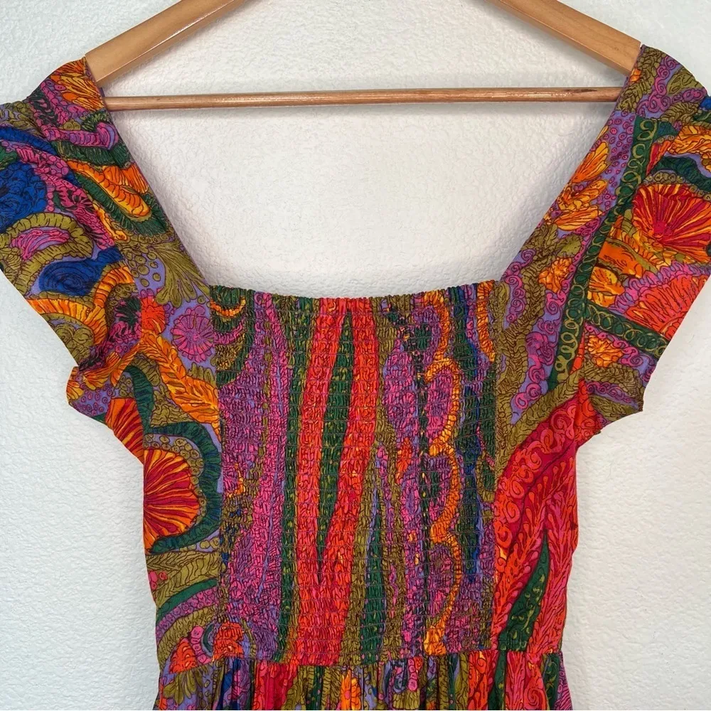 House of Harlow 1960 multicolored tie back viral dress extra small Size XS - Image 13