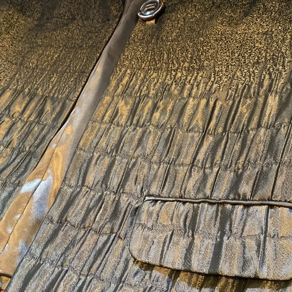 Yansi Fugel ombré Metallic Jacket Black Size XS - Image 9